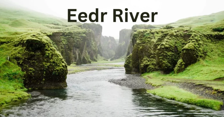 A breathtaking view of the majestic Edir River flowing through the stunning landscapes of Iceland. eedr river